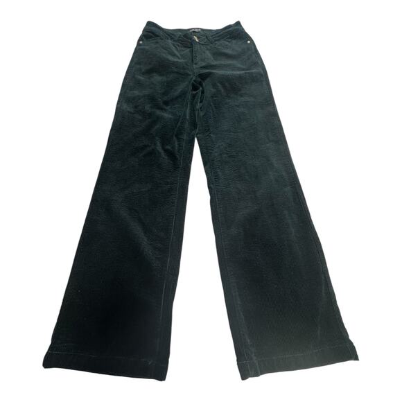 Judy Blue Green 9/29 Corduroy Wide Leg Pants Casual Relaxed Comfy Dark Academia - Picture 1 of 9
